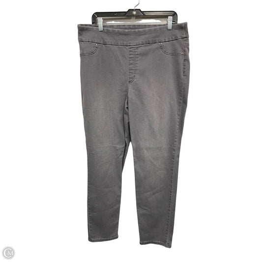 Jeans Jeggings By Chicos In Grey, Size: M