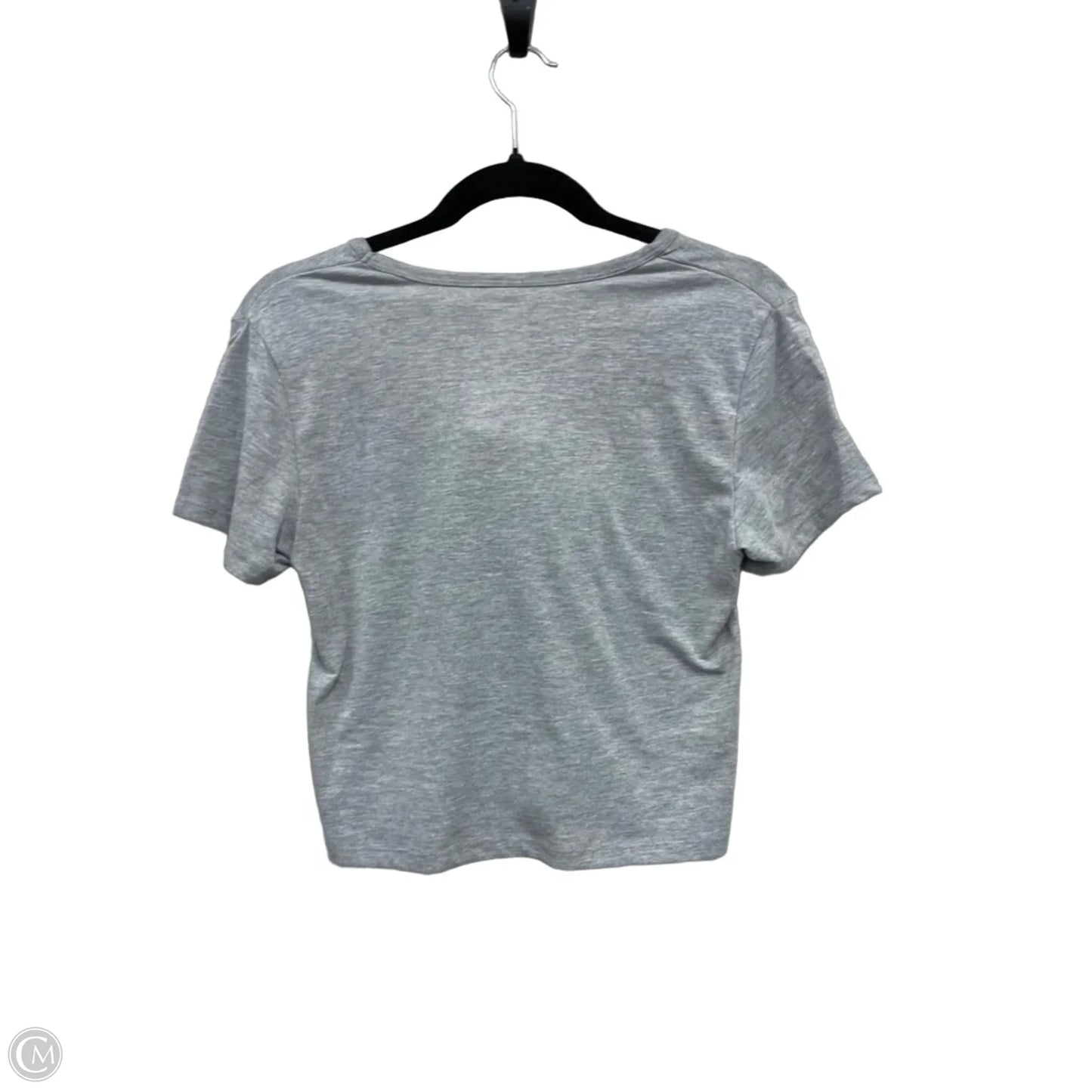 Top Short Sleeve Basic By Clothes Mentor In Grey & Red, Size: S