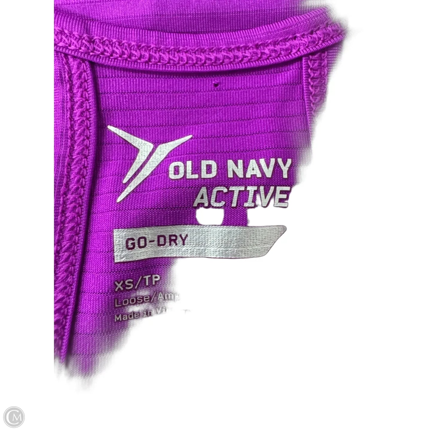 Athletic Tank Top By Old Navy In Purple, Size: Xs