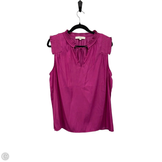 Top Short Sleeve By Loft In Black, Size: L