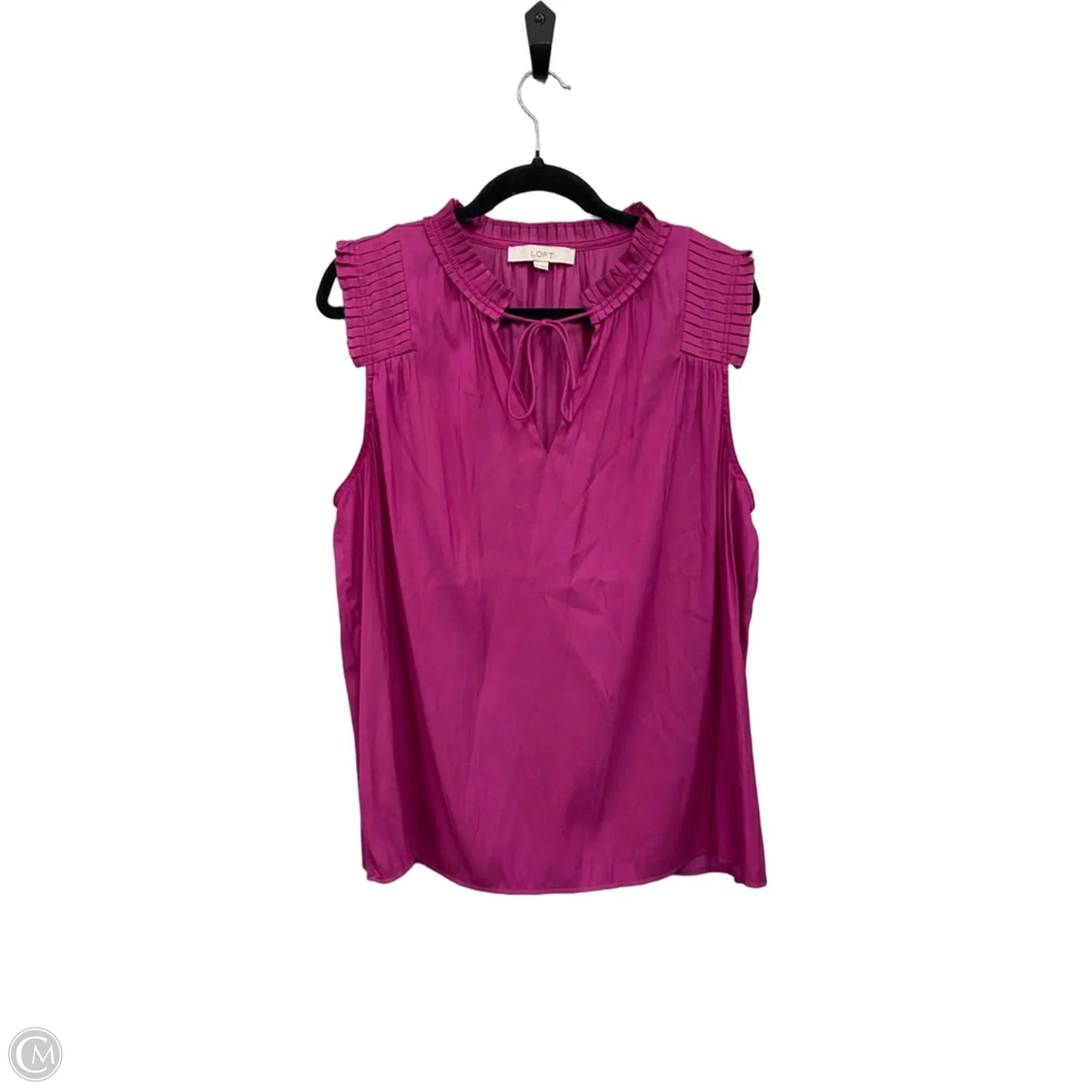 Top Sleeveless By Loft In Purple, Size: Xl