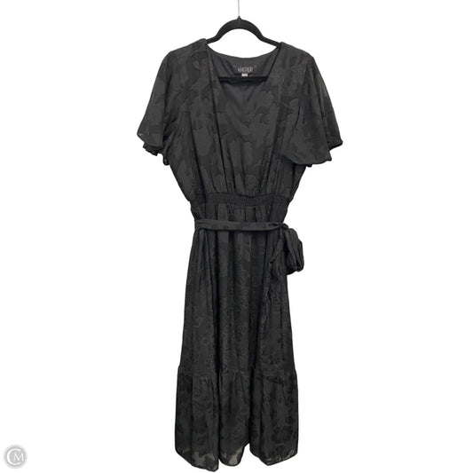 Dress Casual Maxi By Kasper In Black, Size: 1x