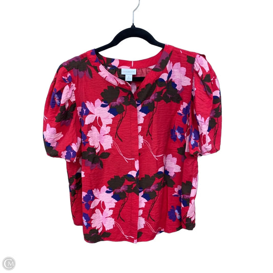 Top Short Sleeve By Liz Claiborne In Red, Size: Xl
