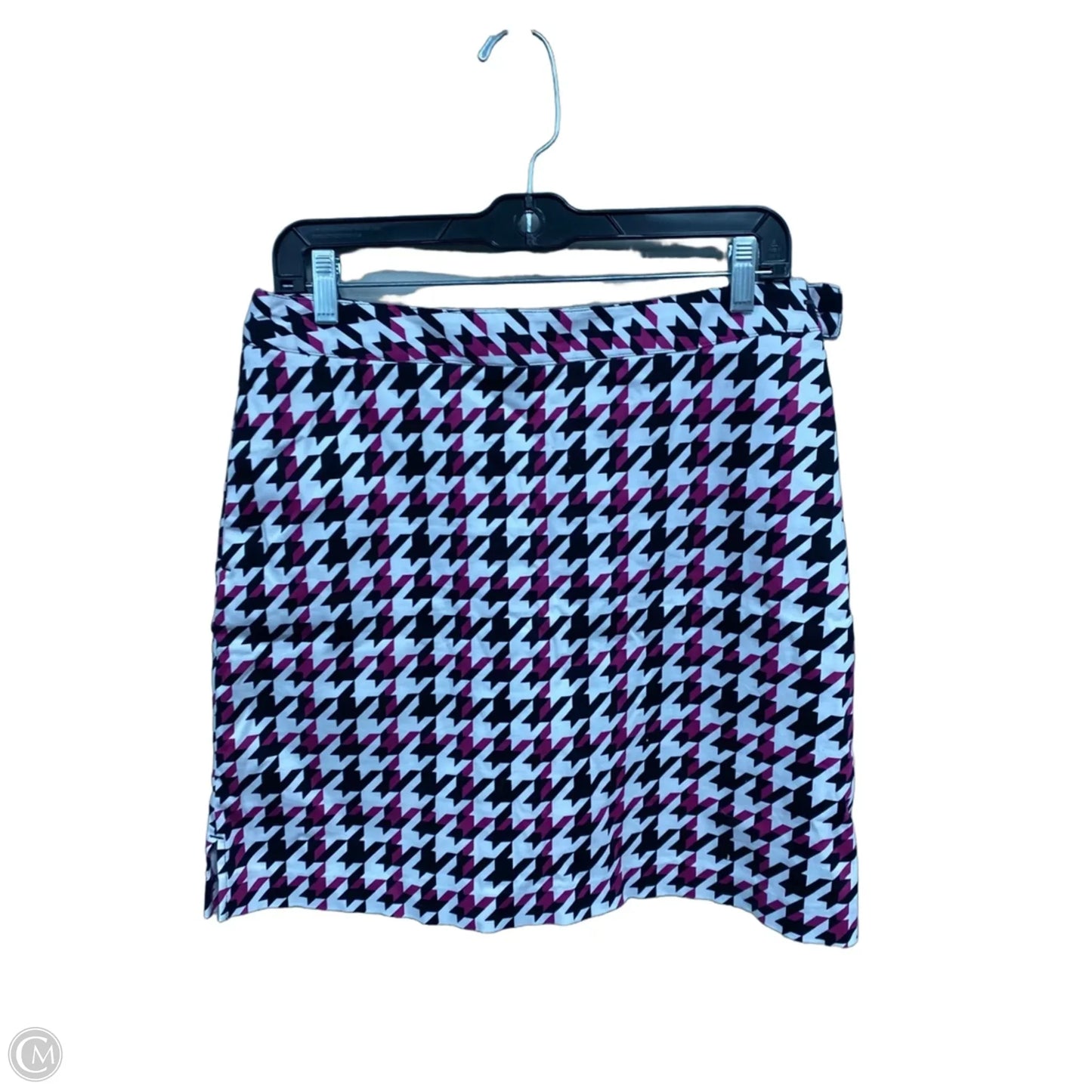 Skirt Midi By Clothes Mentor In Purple & White, Size: 8