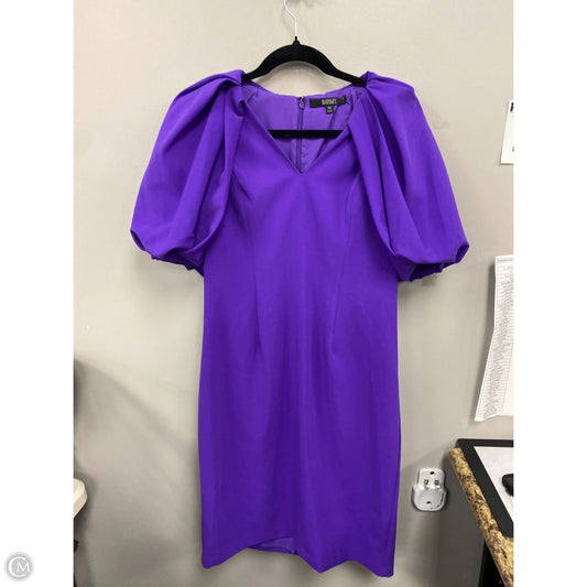 Dress Casual Midi By Badgley Mischka In Purple, Size: 12
