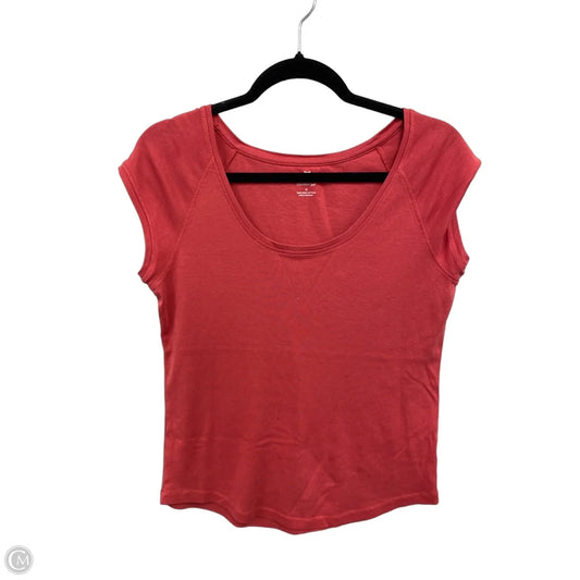 Top Short Sleeve By Talbots In Pink, Size: M