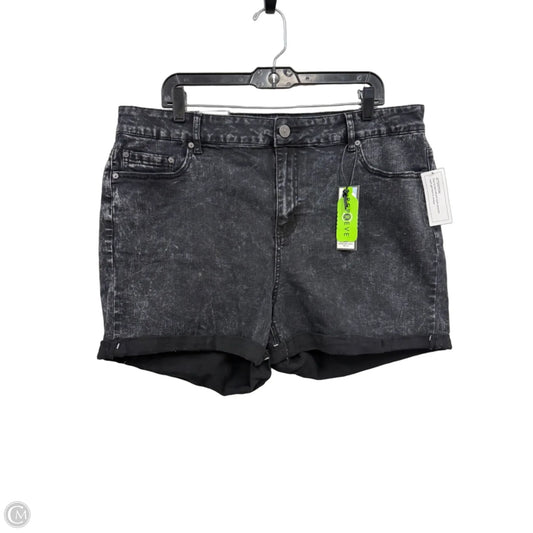 Shorts By Indigo Rein In Black Denim, Size: 22