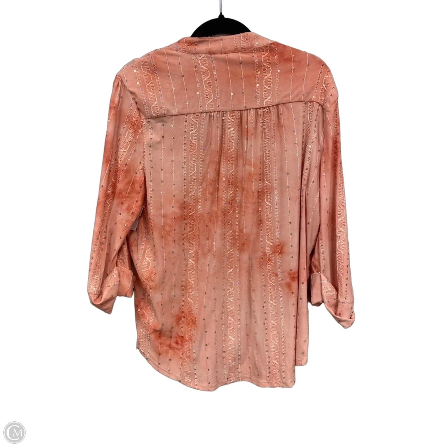 Top Long Sleeve By New Directions In Pink, Size: Xl