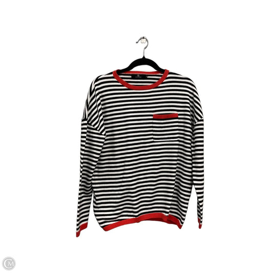 Top Long Sleeve By Lillusory In Black & White, Size: M