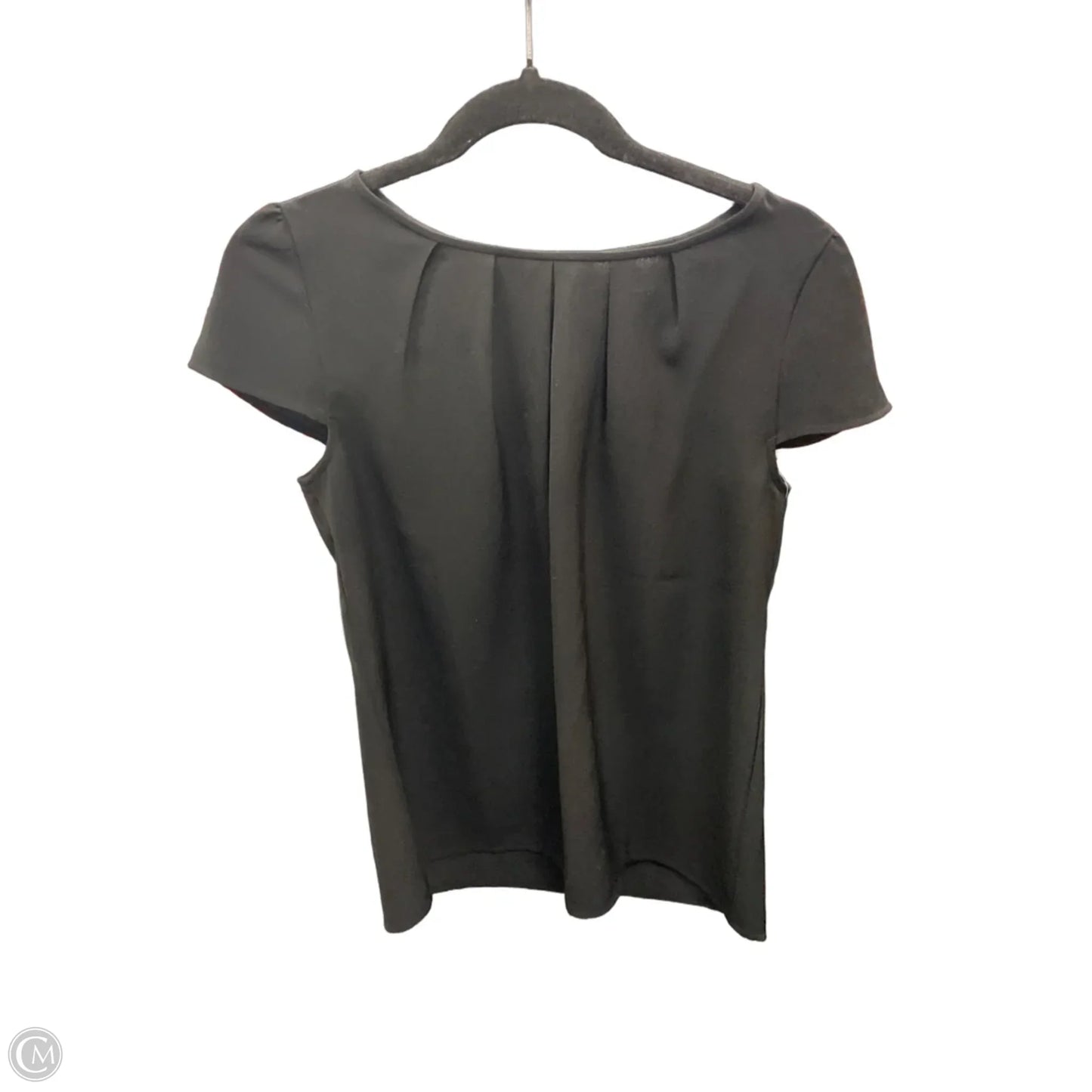 Top Short Sleeve By Loft In Black, Size: S