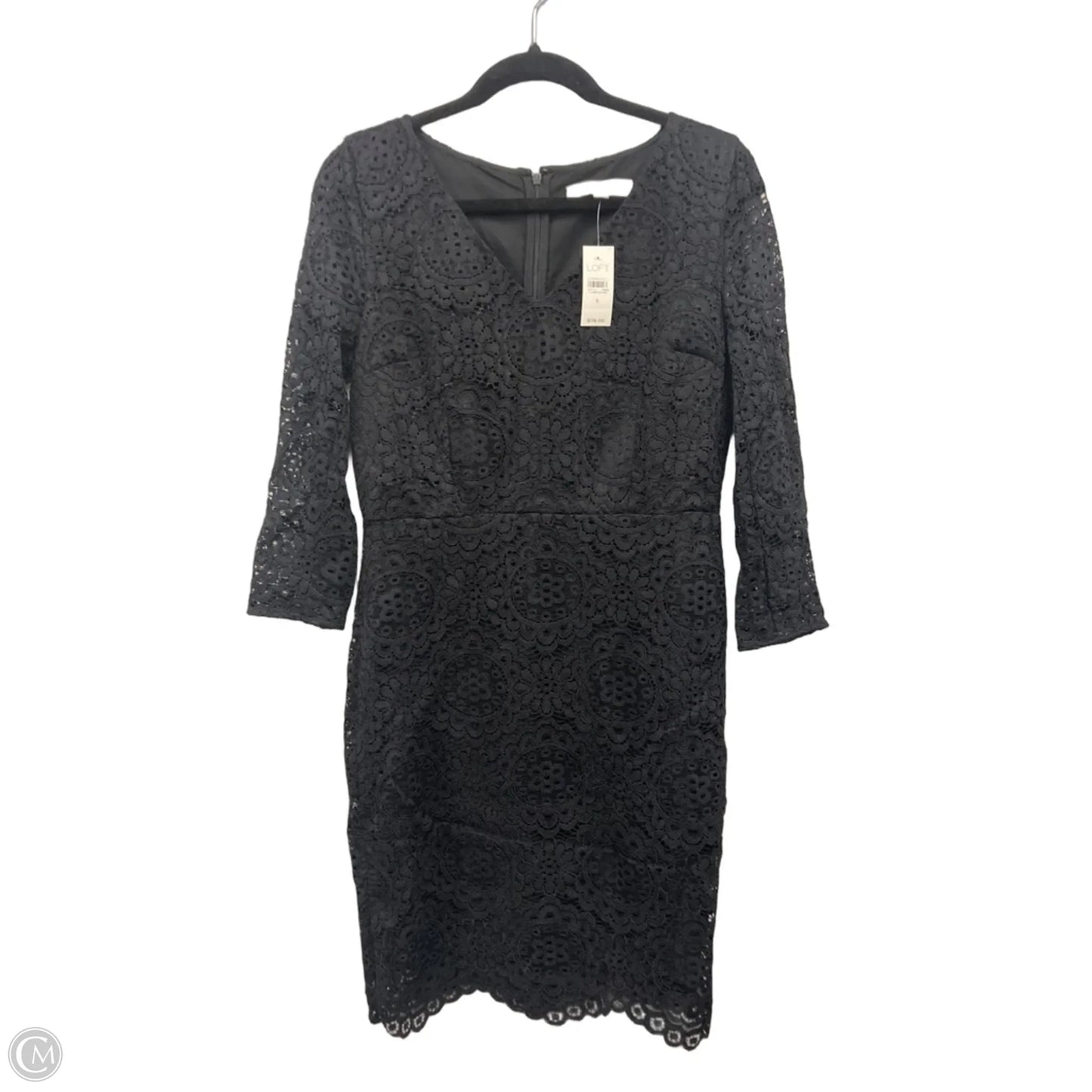 Dress Party Short By Loft In Black, Size: 6