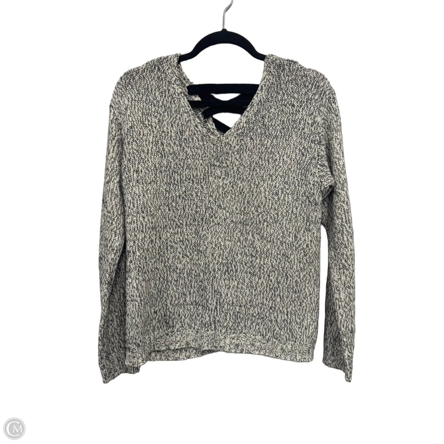 Top Long Sleeve By Clothes Mentor In Black & White, Size: L