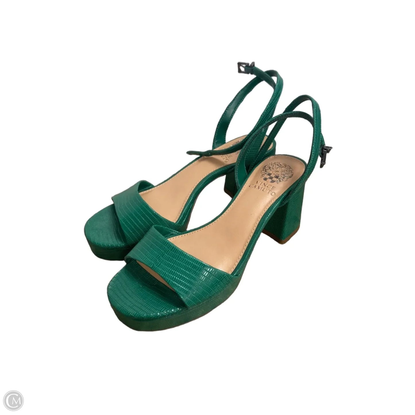 Sandals Heels Platform By Vince Camuto In Green, Size: 6