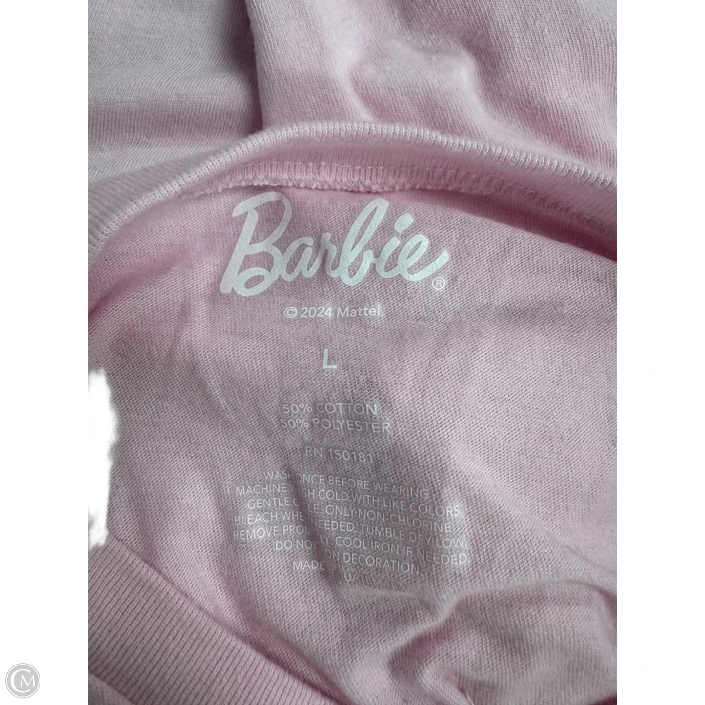 Top Short Sleeve Basic By Clothes Mentor In Pink, Size: L