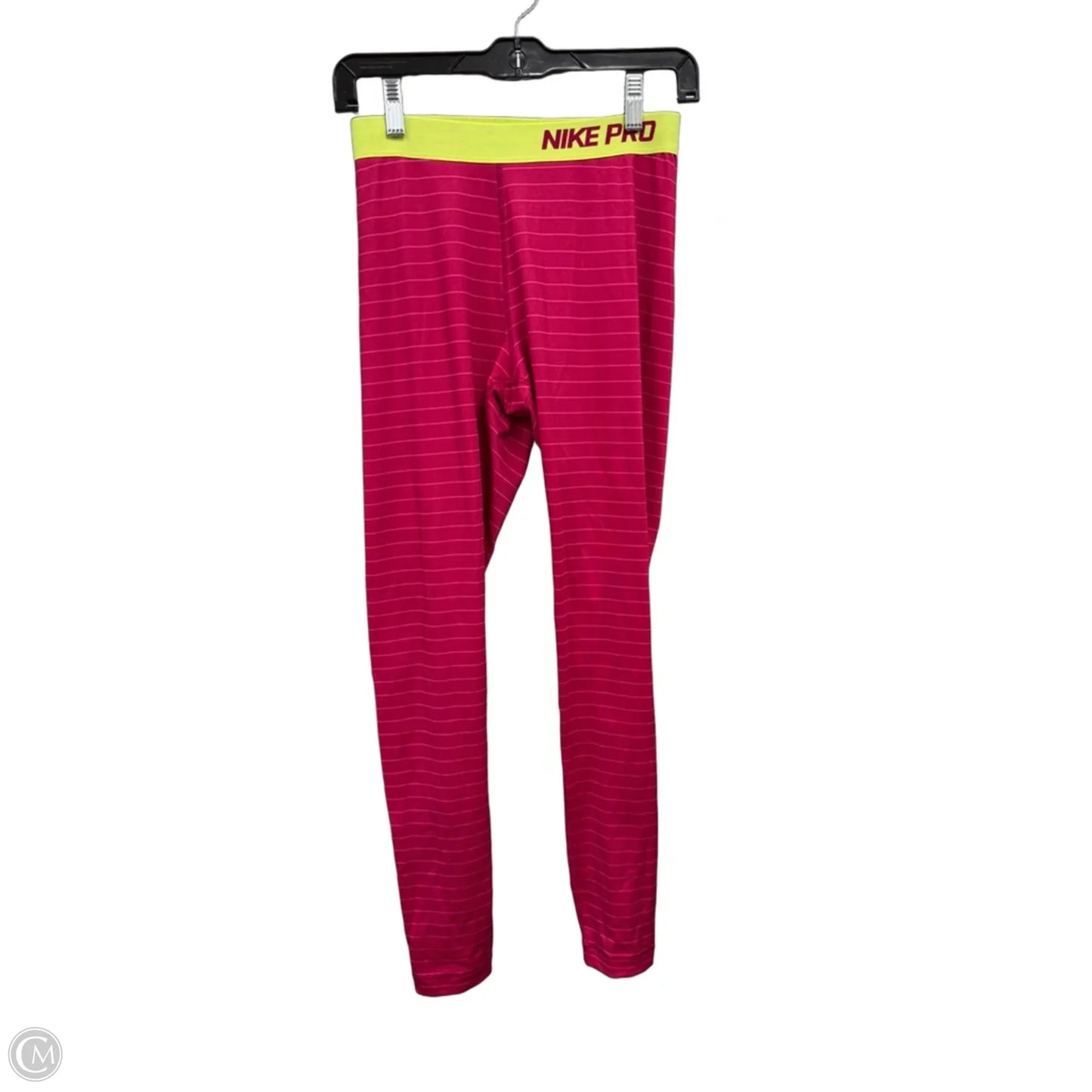 Athletic Leggings By Nike Apparel In Pink, Size: M