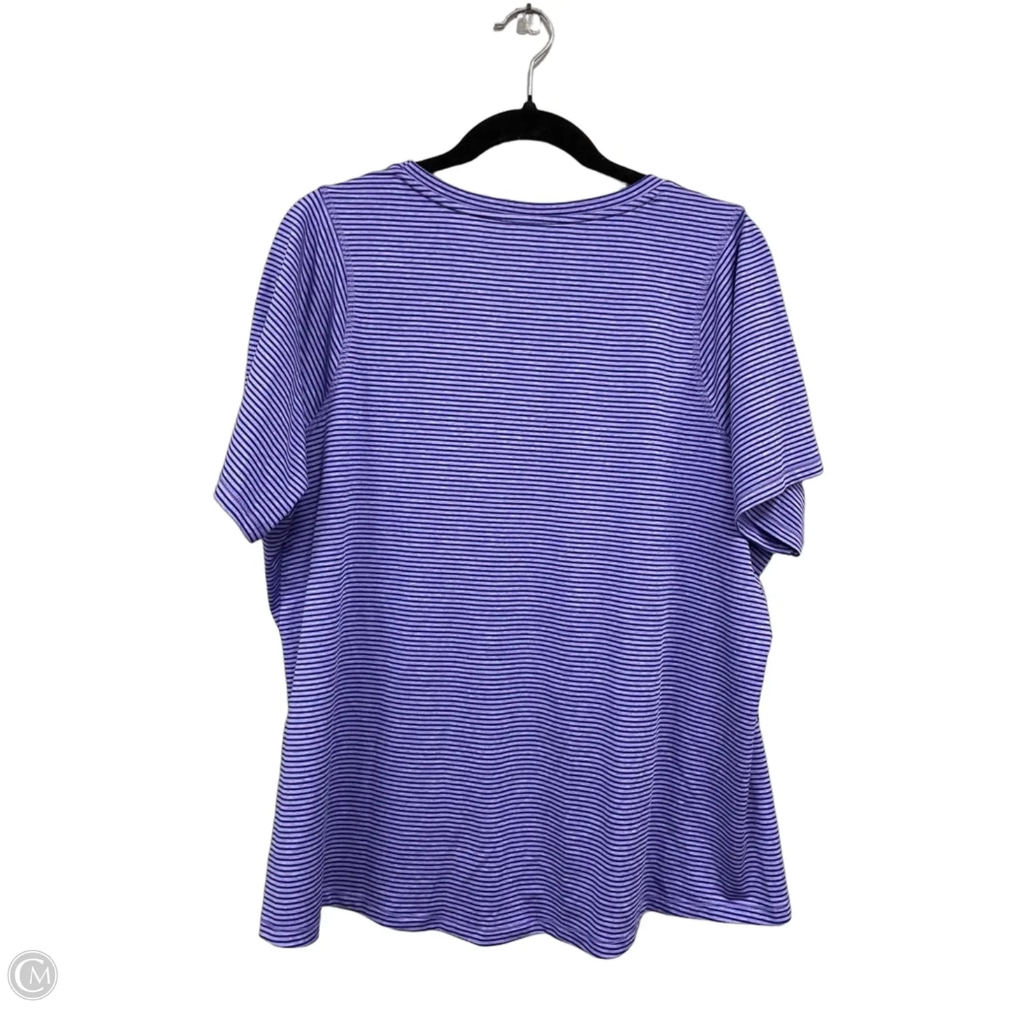 Athletic Top Short Sleeve By Athletic Works In Purple, Size: Xxl
