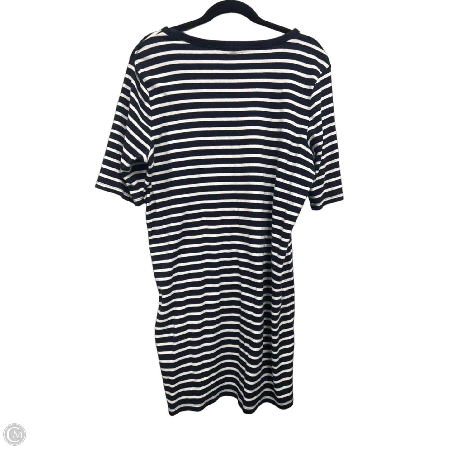 Dress Casual Midi By Tommy Hilfiger In Blue & White, Size: Xl