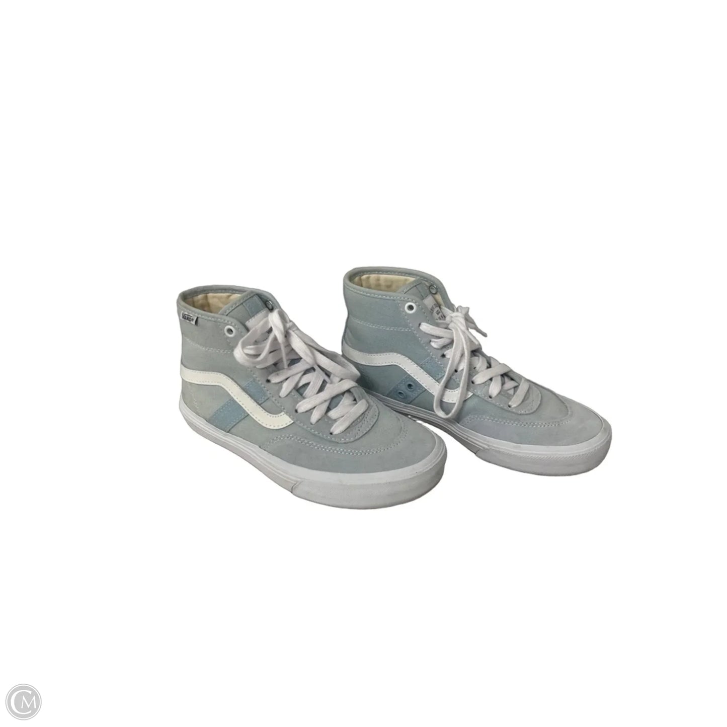 Shoes Sneakers By Vans In Blue & White, Size: 5.5