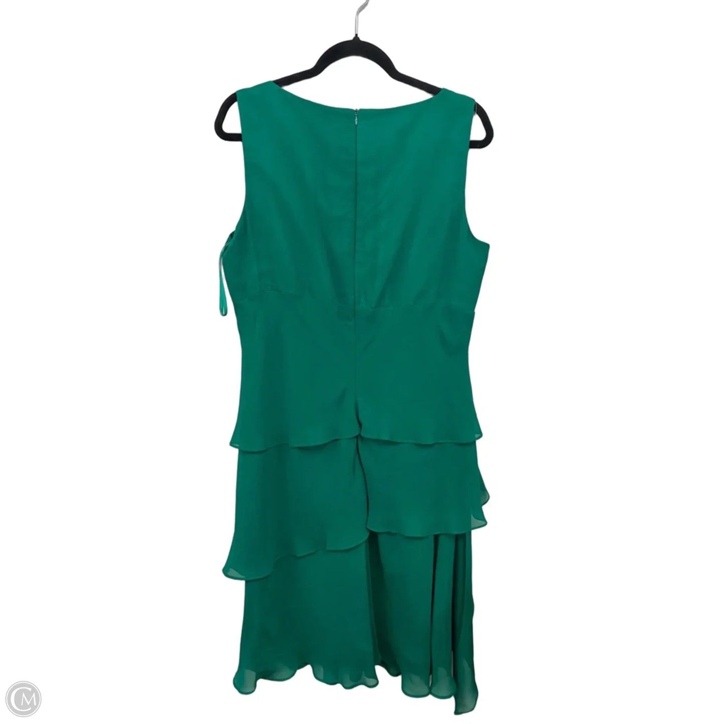Dress Party Midi By Clothes Mentor In Green, Size: 14