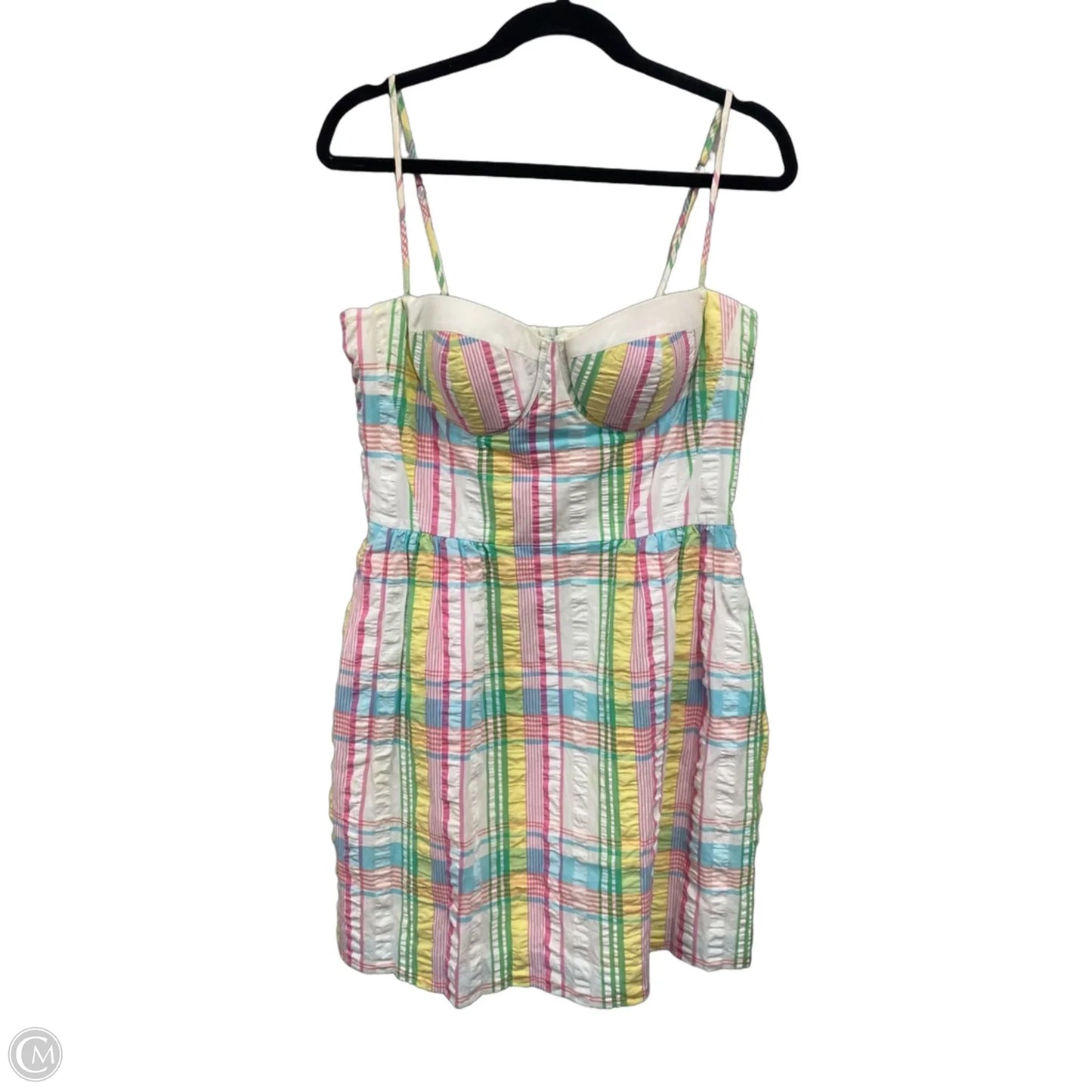 Dress Designer By Lilly Pulitzer In Pink & Yellow, Size: 10