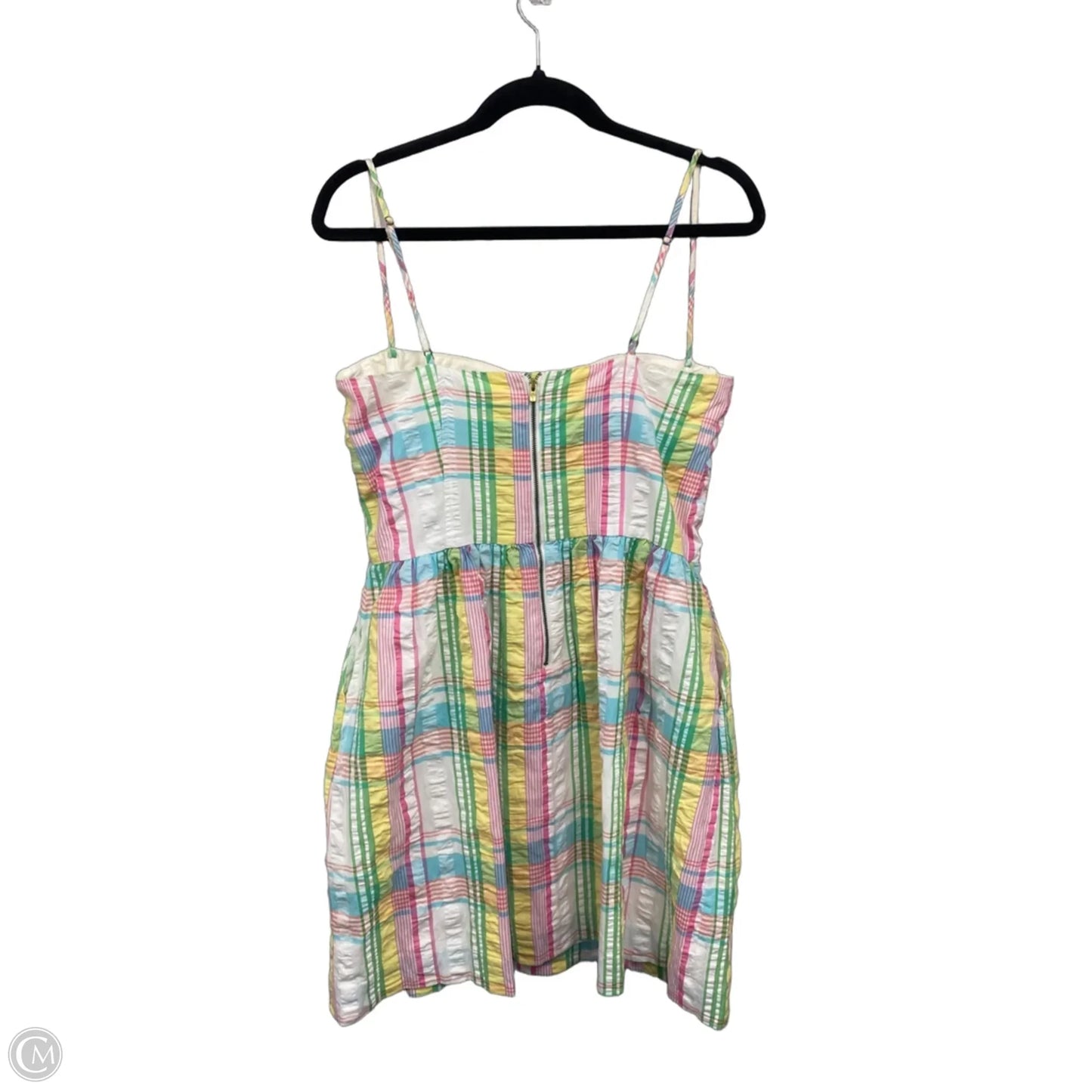Dress Designer By Lilly Pulitzer In Pink & Yellow, Size: 10