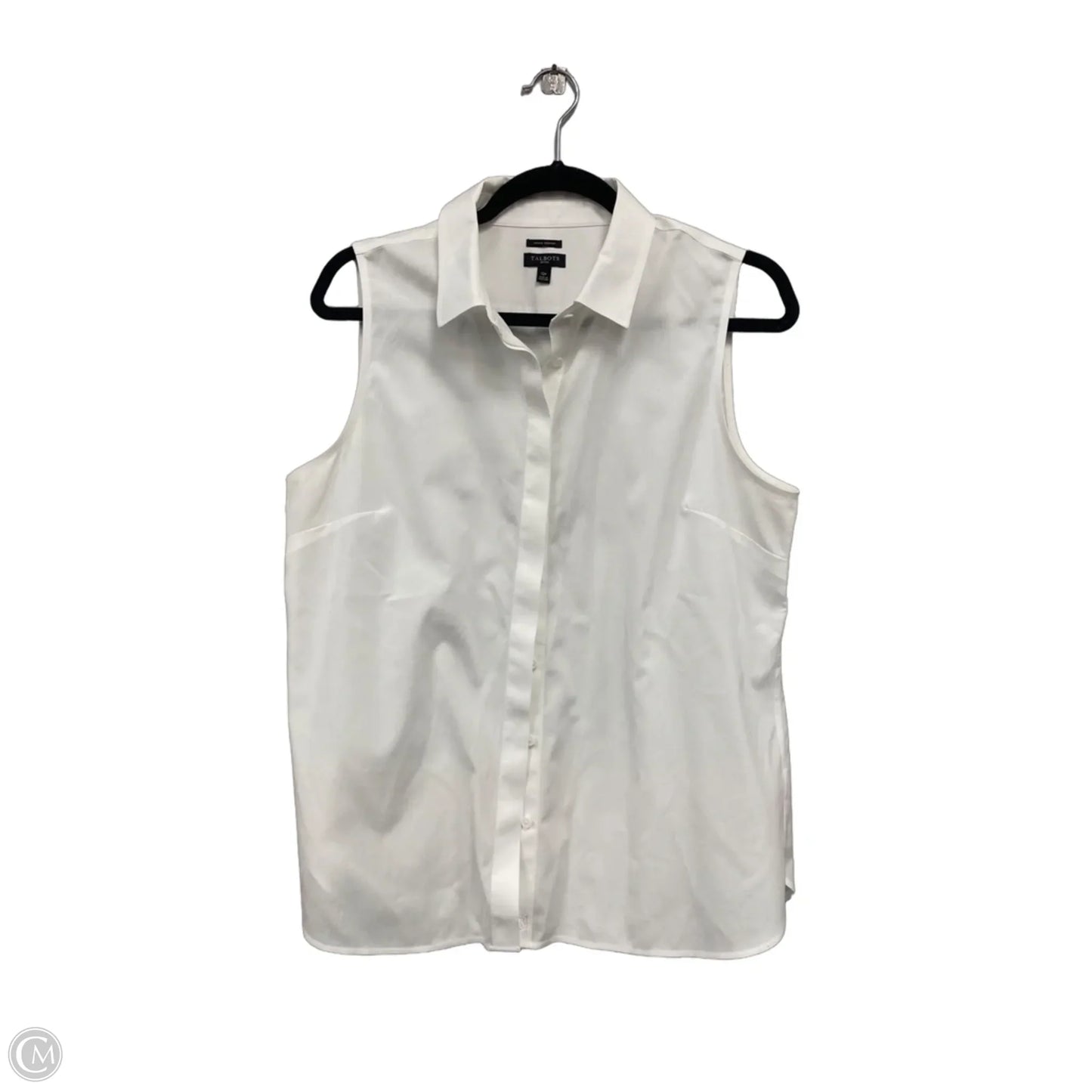 Top Sleeveless By Talbots In White, Size: 12p