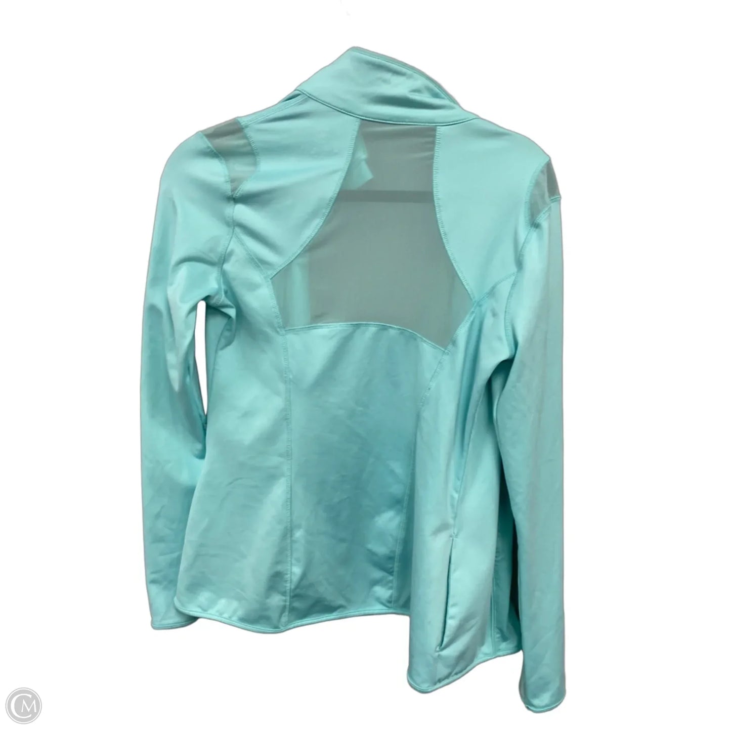 Athletic Jacket By Clothes Mentor In Teal, Size: S