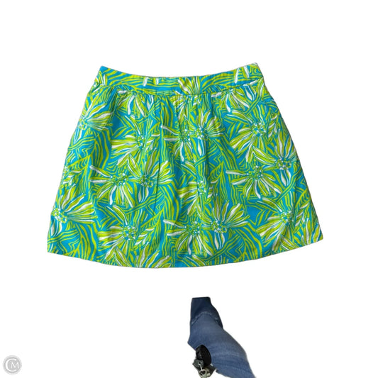 Skirt Designer By Lilly Pulitzer In Blue & Green, Size: 4