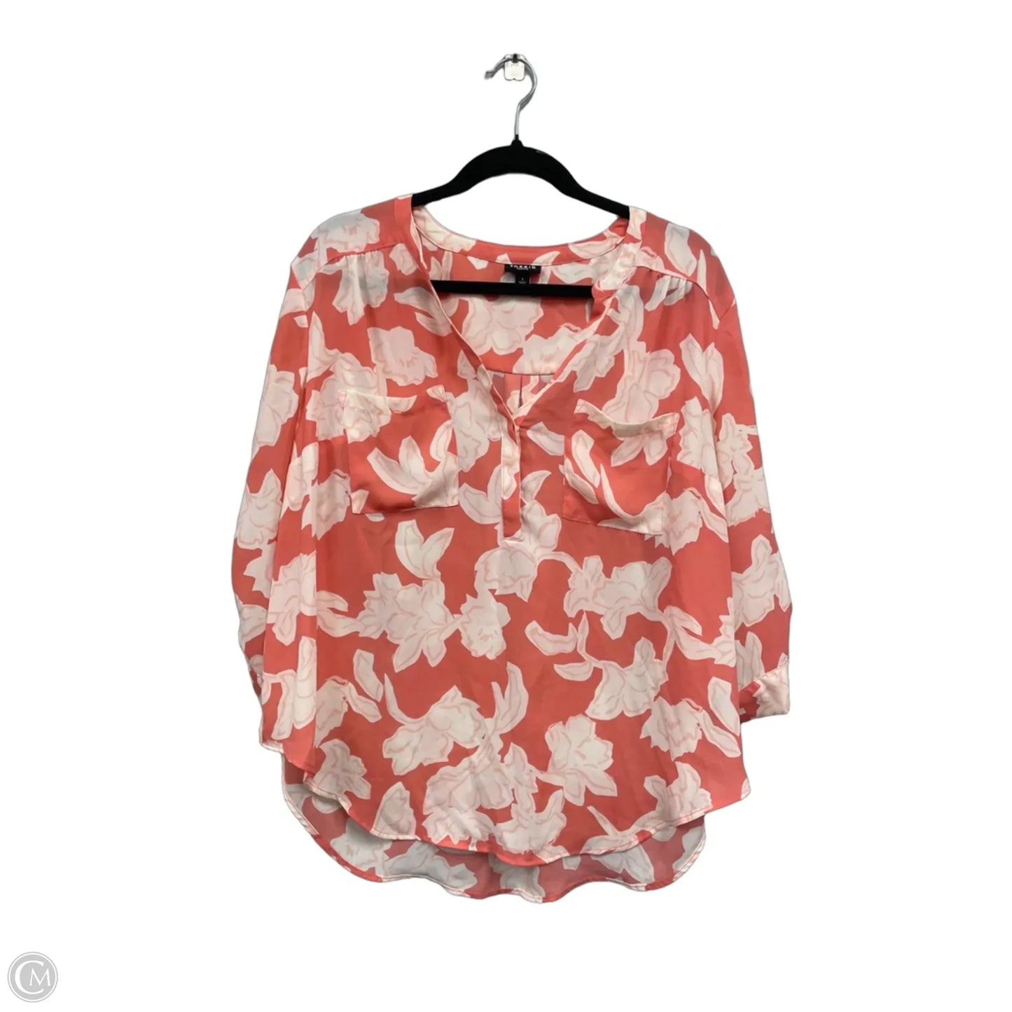 Blouse 3/4 Sleeve By Torrid In Coral, Size: 14