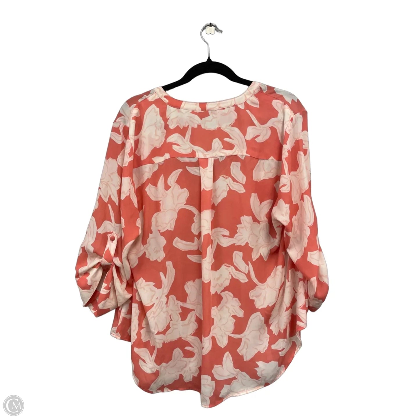 Blouse 3/4 Sleeve By Torrid In Coral, Size: 14