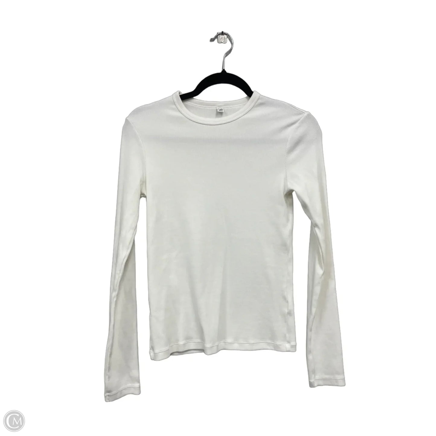 Top Long Sleeve By Uniqlo In White, Size: Xs