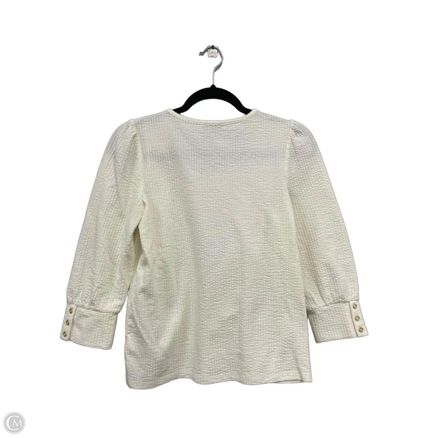 Top 3/4 Sleeve By Talbots In White, Size: S