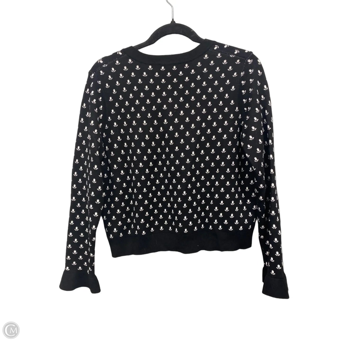 Cardigan By Adrianna Papell In Black & White, Size: M