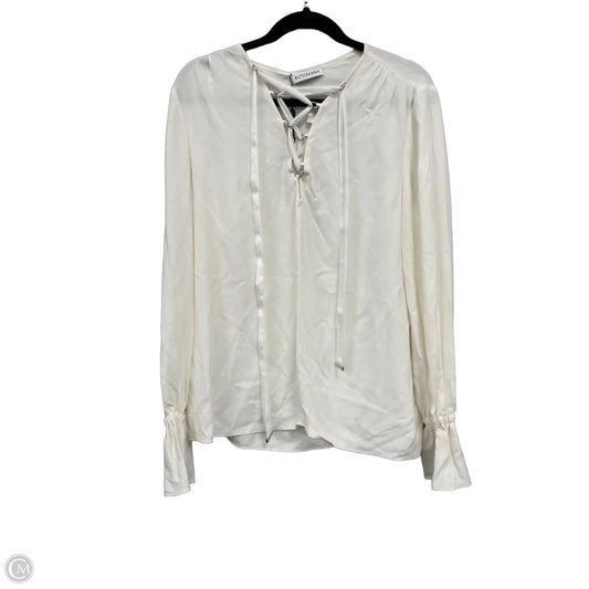 Blouse Long Sleeve By Clothes Mentor In White, Size: Xl