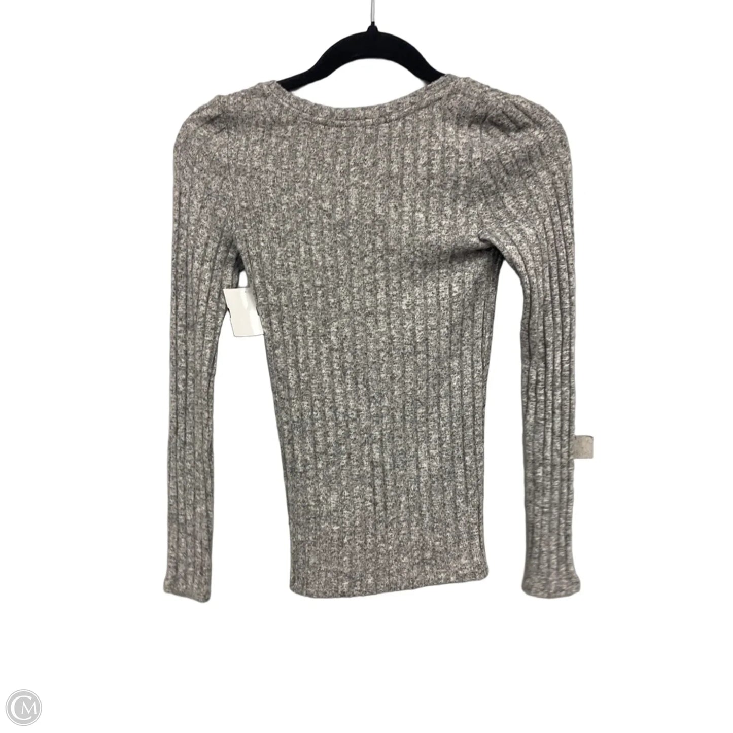 Top Long Sleeve By Express In Grey, Size: S
