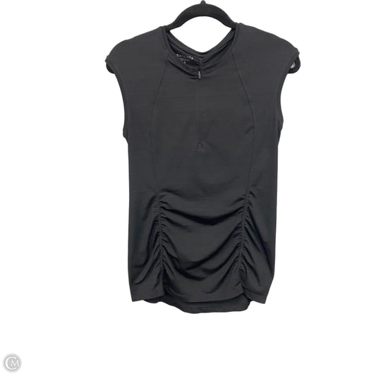 Athletic Top Short Sleeve By Athleta In Black, Size: S