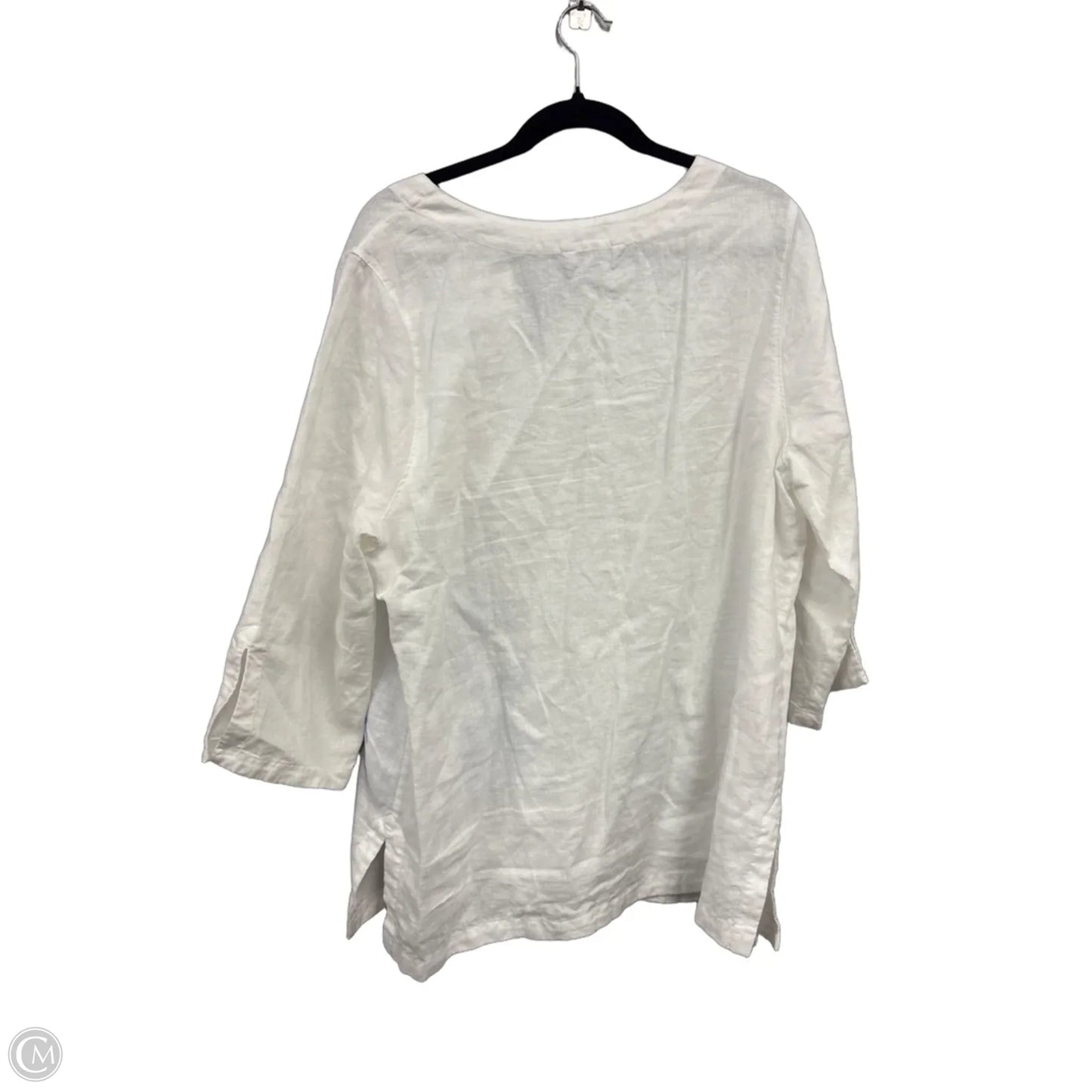 Top Long Sleeve By Tommy Bahama In Blue & White, Size: Xl