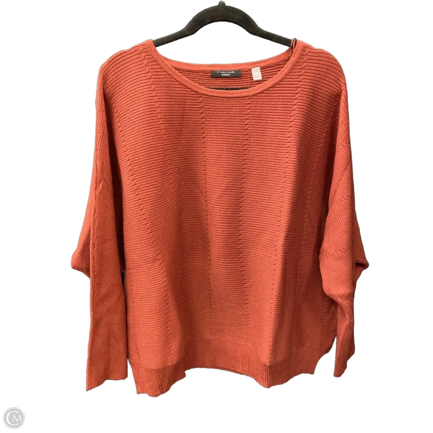 Sweater By Tahari In Copper, Size: 3x