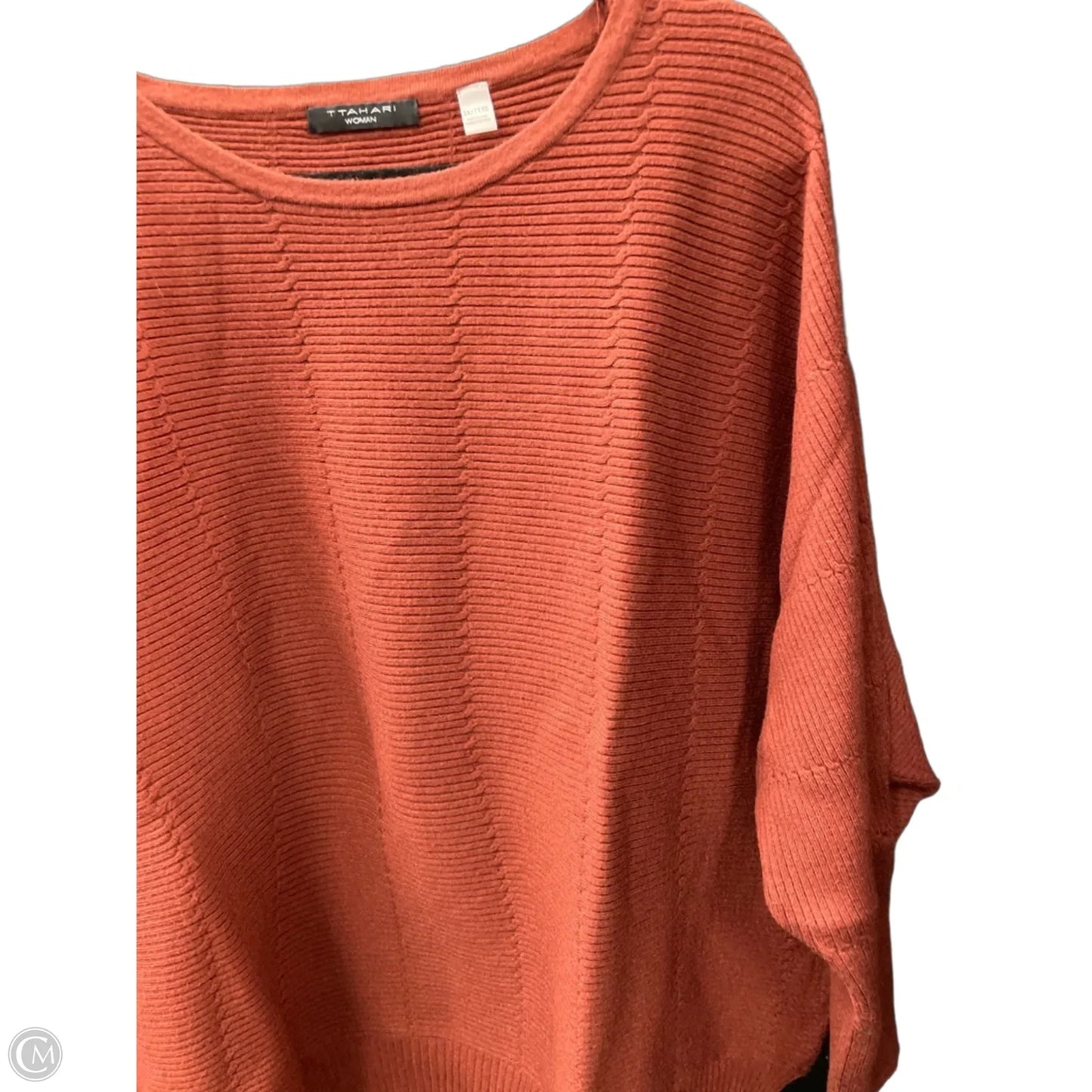 Sweater By Tahari In Copper, Size: 3x