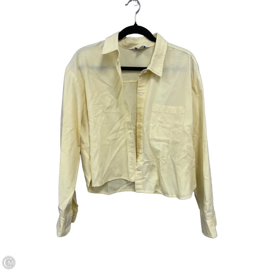 Top Long Sleeve By Old Navy In Yellow, Size: L