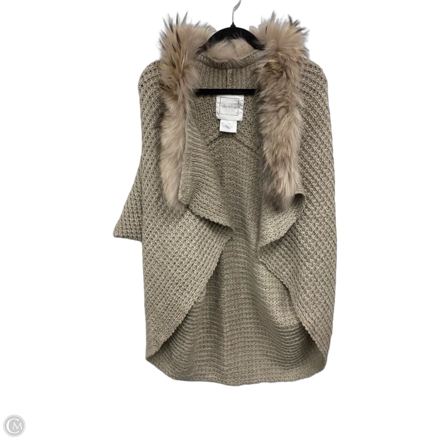 Sweater Cardigan By Clothes Mentor In Grey