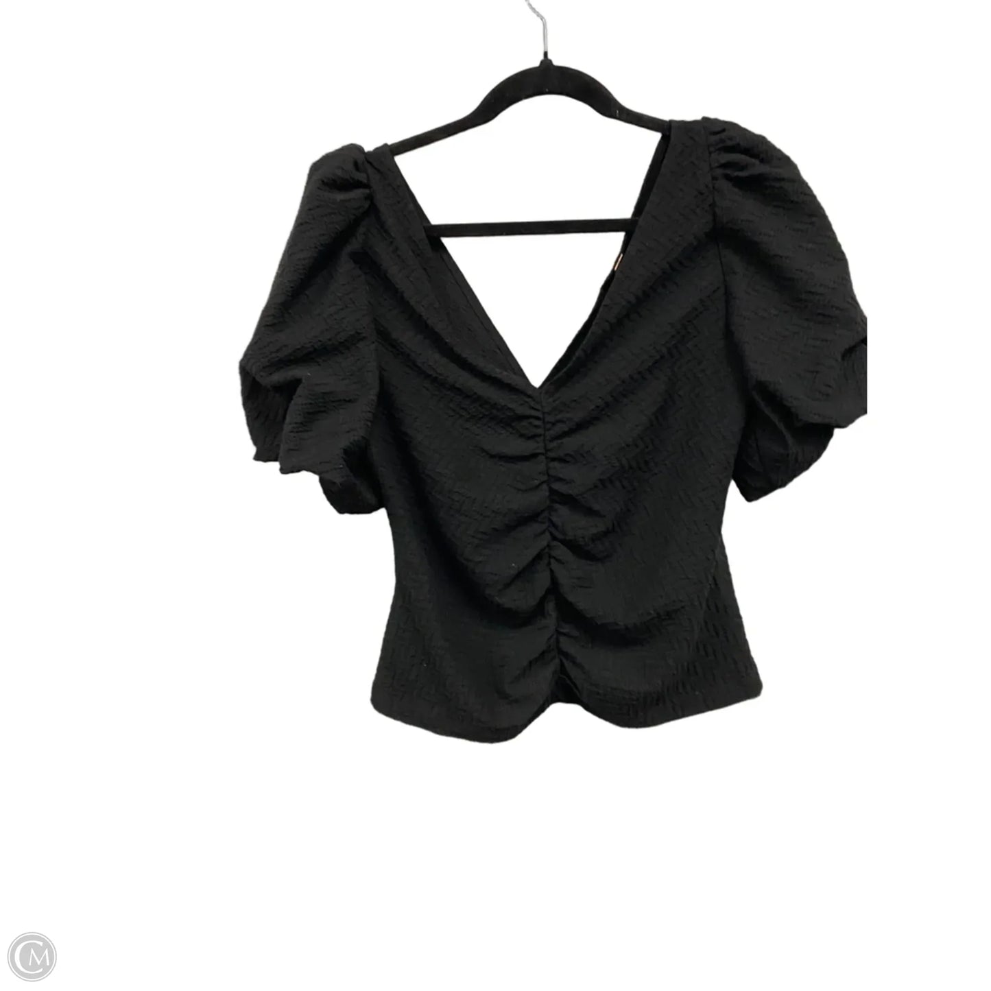Top Short Sleeve By Free People In Black, Size: L