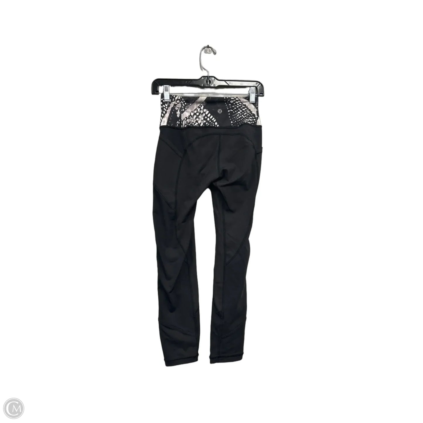 Athletic Leggings By Lululemon In Black & White, Size: 4