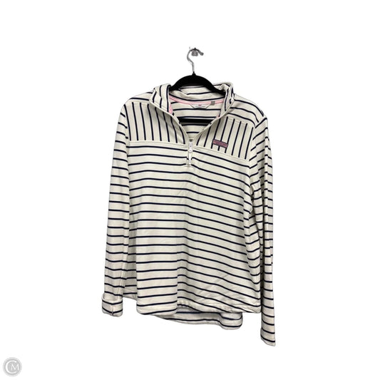 Sweater By Vineyard Vines In Blue & White, Size: M
