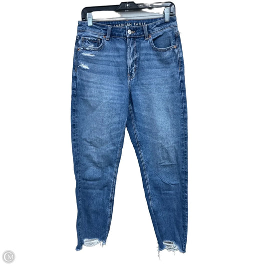 Jeans Cropped By American Eagle In Blue Denim, Size: 6