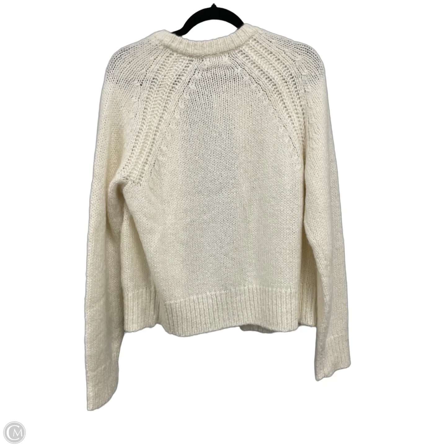 Sweater Cardigan By J. Crew In White, Size: L