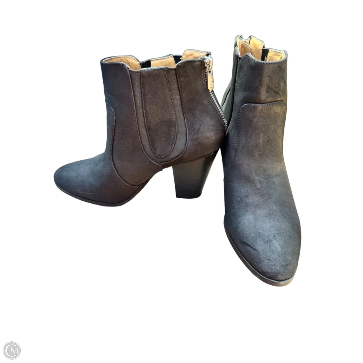 Boots Ankle Heels By Adrienne Vittadini In Black, Size: 9