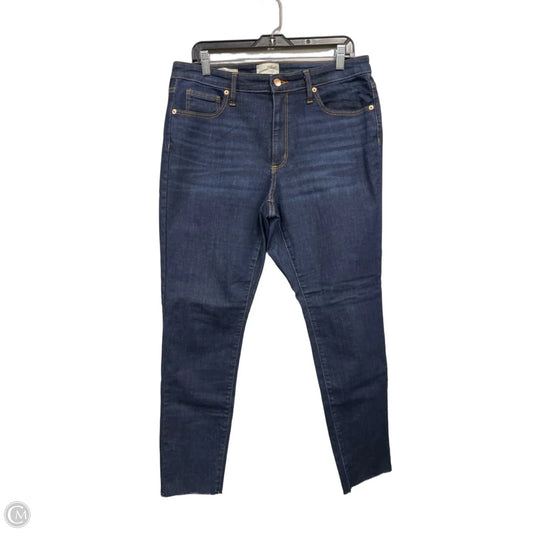 Jeans Cropped By Universal Thread In Blue Denim, Size: 14
