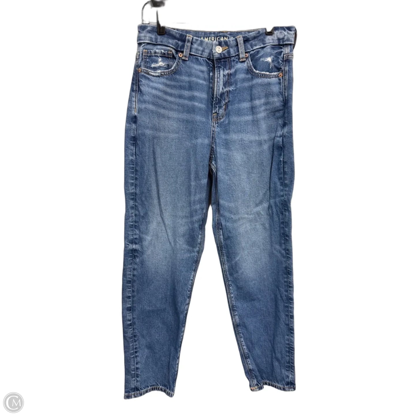 Jeans Boyfriend By American Eagle In Blue Denim, Size: 8