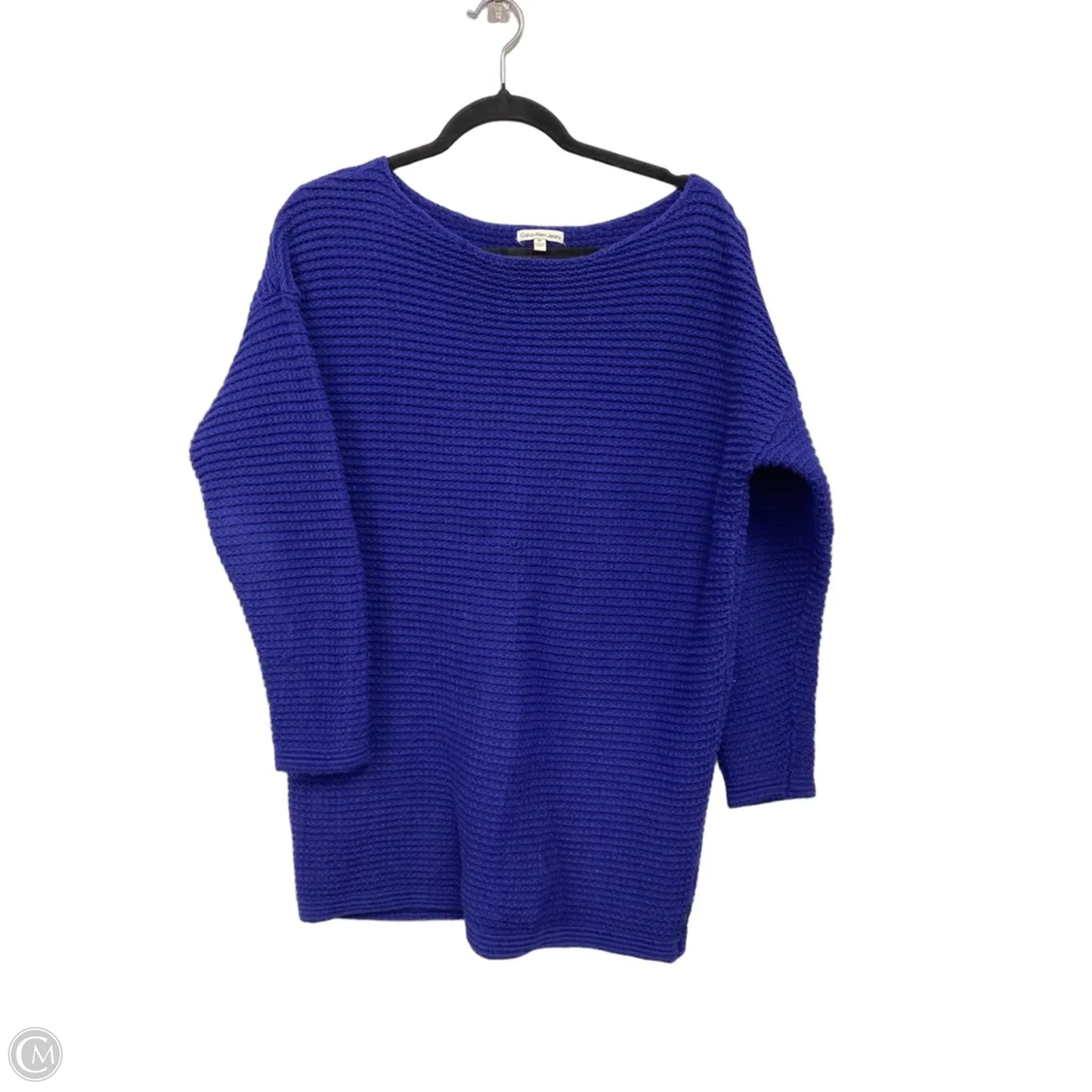 Sweater By Calvin Klein In Blue, Size: M